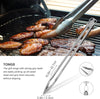 8-Piece Heavy Duty BBQ Grill Tools Set - Extra Thick Stainless Steel Spatula, Fork, Tongs, Cleaning Brush