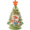 Ceramic Luminous Tree LED Night Lamp - Desktop Holiday Ornament