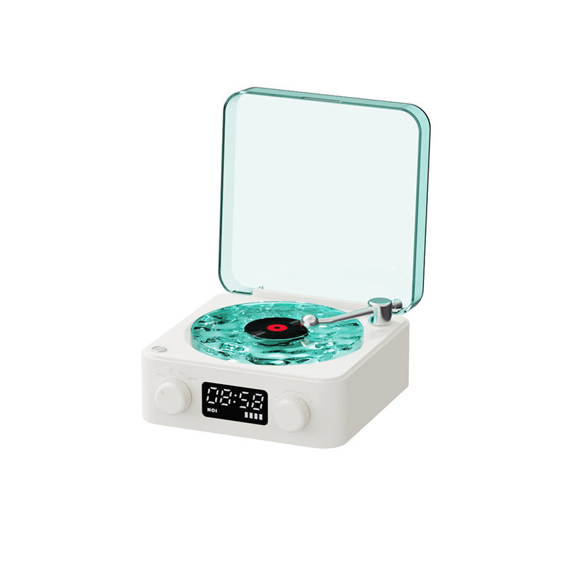 Retro Turntable Speaker with White Noise and Bluetooth 5.0