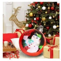 60CM Inflatable Christmas Ornament Ball - Giant Outdoor PVC Decoration for Festive Xmas Trees