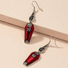 Trendy Halloween Earrings: Bat and Spider Design