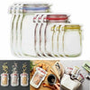 10Pcs Kitchen Fresh Zip lock Bag Reusable Mason Jar Jars superbmall   