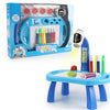 New Children's Projection Painting Table: Creative Art Station for Kids