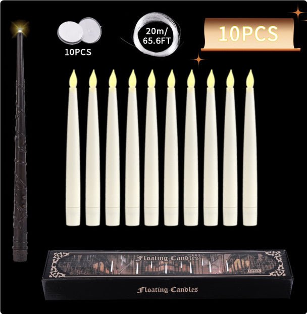 20 LED Halloween Long Candles with Magic Stick Remote Control