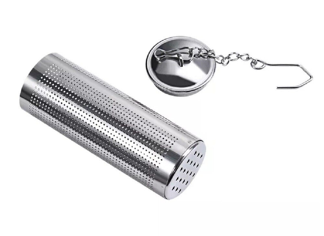 2-Pack Stainless Steel Tea Infuser Strainer Set – Fine Mesh Ball with Chain Hook