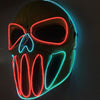 Halloween LED Scary Mask - Ice Blue & Red