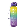 1L Tritan Water Bottle with Time Marker, Bounce Cover