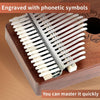 17-Key Kalimba Thumb Piano - Mahogany Wood Finger Mbira Keyboard Musical Instrument  ebasketonline   