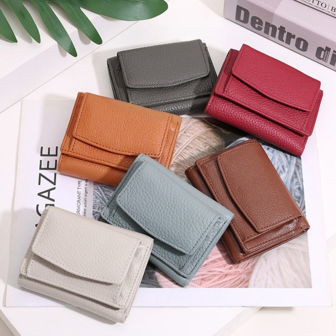 Minimalist and Creative Multi-Card Mini Leather Wallet