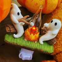 Flickering Ghost Nightlight with Marshmallows for Halloween Decor