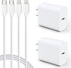 2 Pack PD 20W USB C Charger Block with 10FT Long Type C Lightning Cable  ebasketonline   