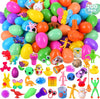 200 Pack Mega Assortment: Prefilled Easter Eggs with Mini Novelty Toys - Ideal for Kids, Toddlers, and Teens Easter Party Favors and Basket Stuffers  ebasketonline   