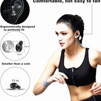 2022 New Edition Bluetooth 5.0 Wireless Earphones - In-Ear Stereo Sound - Built-in Microphone - Mini Earbuds with Headphones  ebasketonline   