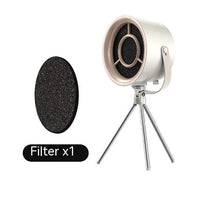 2024 Compact Portable Desktop Exhaust Fan: USB-Charged Mini Kitchen Hood Extractor for Barbecue & Cooking Accessories CJ Milk whitefilter x1  