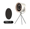 2024 Compact Portable Desktop Exhaust Fan: USB-Charged Mini Kitchen Hood Extractor for Barbecue & Cooking Accessories CJ Milk whitefilter x1  