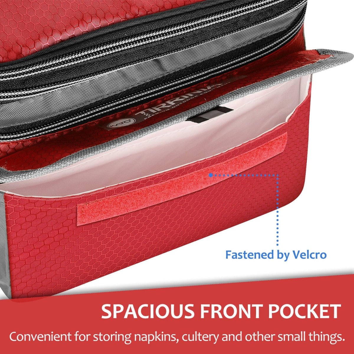 Insulated Lunch Bag with Double Compartments – Leakproof Lunch Box for Adults & Kids