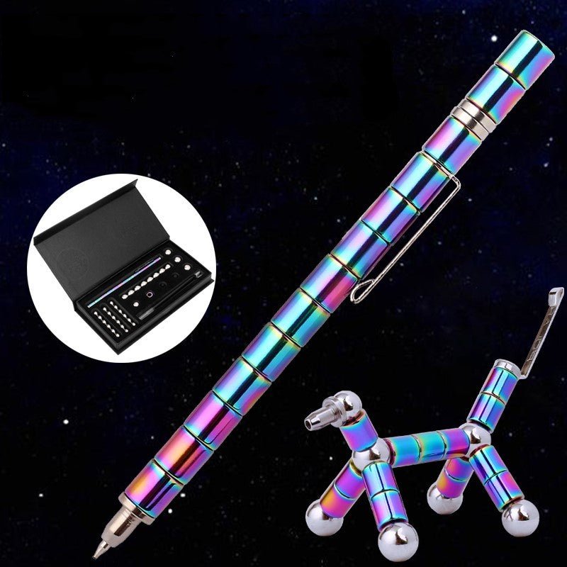 Magnetic Multifunctional Pen Set - Unzip and Sign with Style for Students