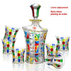 Painted Crystal Glass Liquor Glass Set