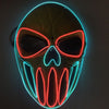 Halloween LED Scary Mask - Ice Blue & Red