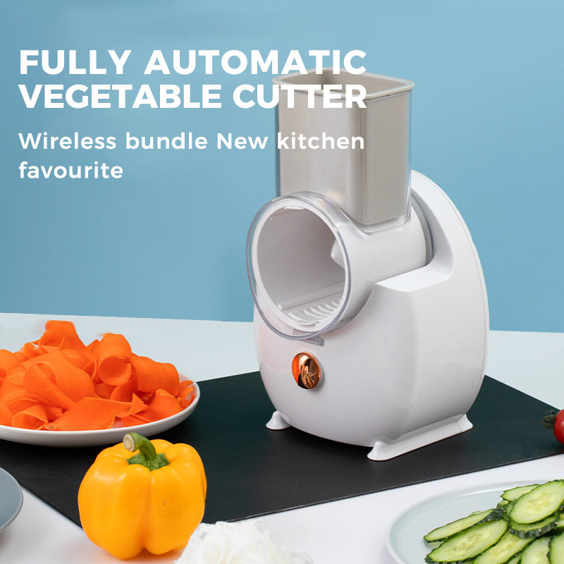 Electric Vegetable Slicer: Multifunctional Potato & Carrot Cutter, Shredder, and Grater