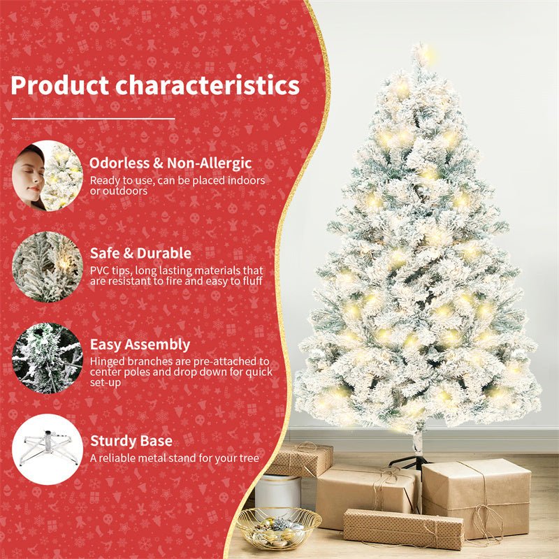 Artificial PVC Snow Christmas Tree - Festive Window & Mall Decoration