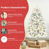 Artificial PVC Snow Christmas Tree - Festive Window & Mall Decoration