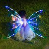 Girls Glowing Butterfly Wings with Lights - Moving Fairy Wings for Birthday, Wedding, Christmas, & Halloween