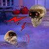 Realistic Halloween Decoration: Animated Floating Skull Head