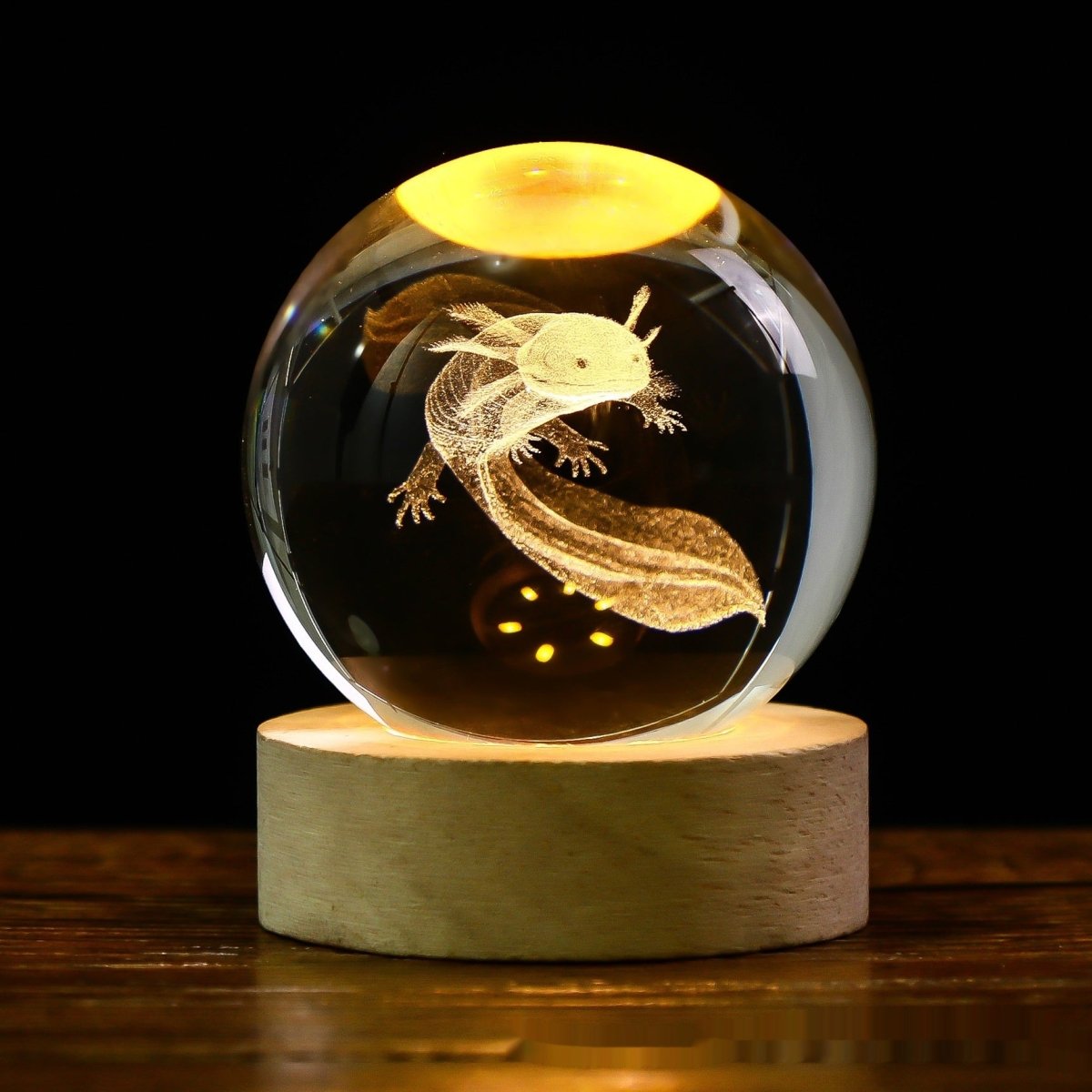 Luminous Starry Sky Crystal Ball Night Lamp - Moon & Planet Projection Ambience Light Gift