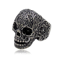 Trendy Men's Skull Ring with Punk Design