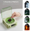 Retro Turntable Speaker with White Noise and Bluetooth 5.0