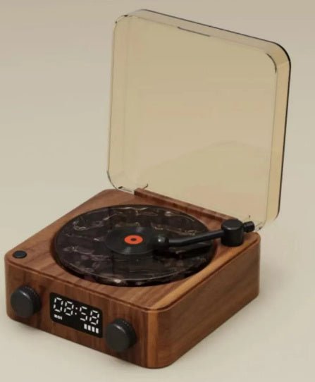 Retro Turntable Speaker with White Noise and Bluetooth 5.0