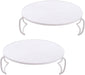 2PCS Microwave Steaming Rack Plate Covers - Plastic Steamer Food Tray Shelf for Oven, Pressure Cooker, and More