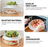 2PCS Microwave Steaming Rack Plate Covers - Plastic Steamer Food Tray Shelf for Oven, Pressure Cooker, and More