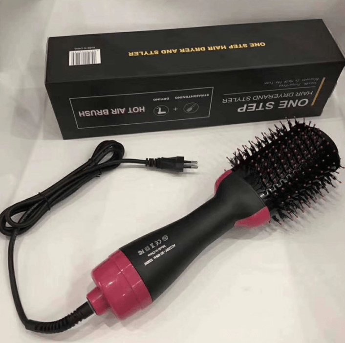 3-in-1 Multifunctional Hot Air Comb: Hair Dryer, Curler & Straightener Styling Tool Accessories CJ   