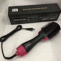 3-in-1 Multifunctional Hot Air Comb: Hair Dryer, Curler & Straightener Styling Tool Accessories CJ   