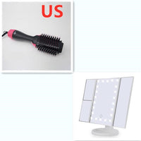 3-in-1 Multifunctional Hot Air Comb: Hair Dryer, Curler & Straightener Styling Tool