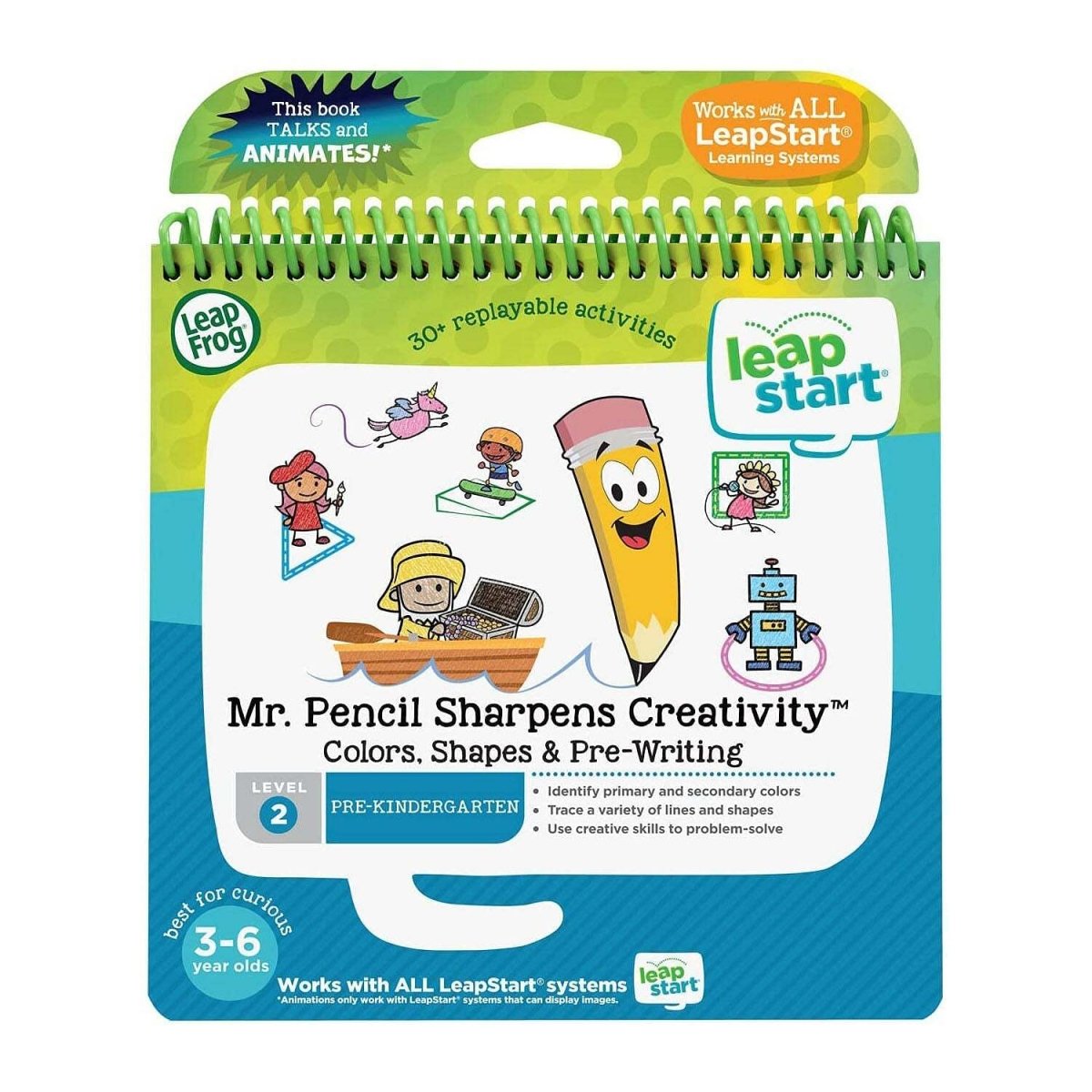 LeapFrog 3D Activity Book Mr Pencil Sharpens Creativity