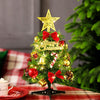 30cm Tabletop Artificial Small Mini Christmas Tree with Ornaments for Festive Decor
