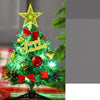 A 30cm Tabletop Artificial Small Mini Christmas Tree with Ornaments for Festive Decor