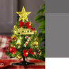 B 30cm Tabletop Artificial Small Mini Christmas Tree with Ornaments for Festive Decor