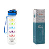 1L Tritan Water Bottle with Time Marker, Bounce Cover