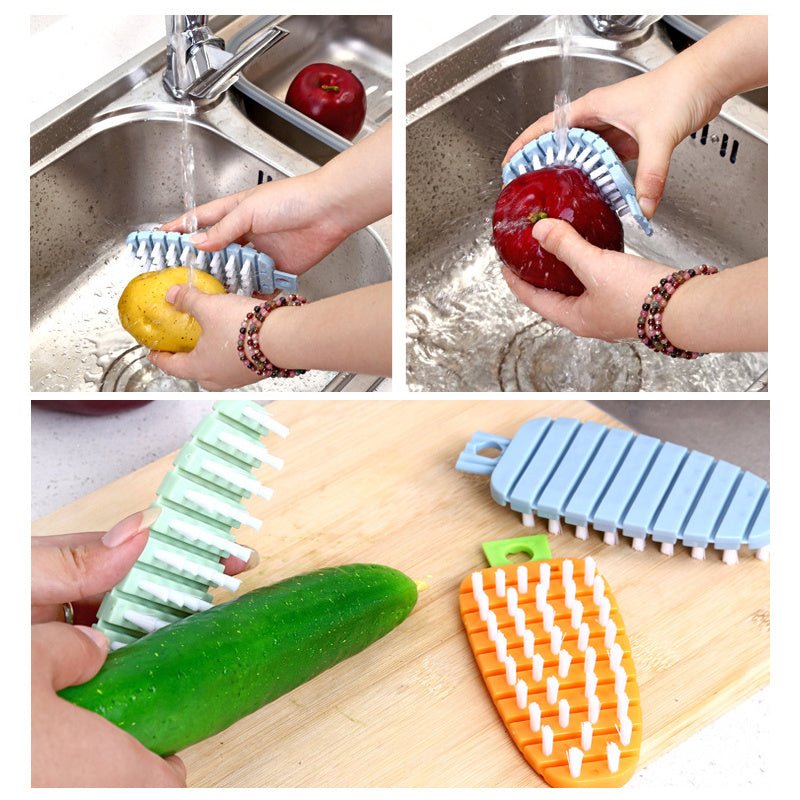 Multifunction Vegetable & Fruit Cleaning Brush – Flexible & Efficient Cleaning Tool