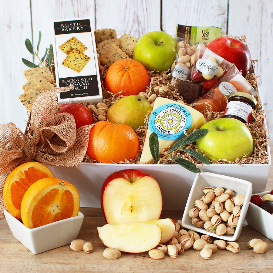 Epicurean Delight: Fruit & Cheese Gift Box