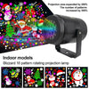 16-Pattern LED Christmas Projector Light - Snow Laser Landscape Garden Xmas Lamp