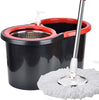 360° Spin Mop with Rotating Head & Easy Dry Bucket System + 3 Microfiber Heads