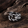 Domineering Dragon Claw Ring with Chrome Finish for Men