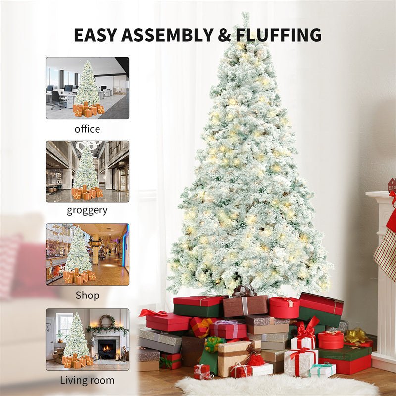 Artificial PVC Snow Christmas Tree - Festive Window & Mall Decoration