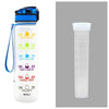 1L Tritan Water Bottle with Time Marker, Bounce Cover