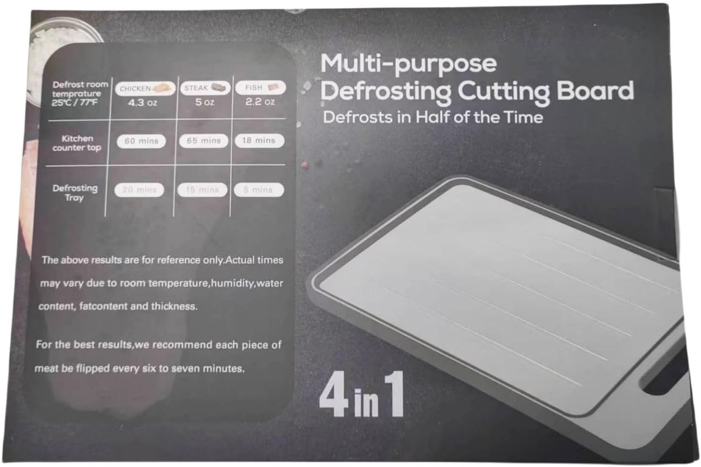 4 in 1 Defrosting Cutting Board: Your Ultimate Kitchen Companion